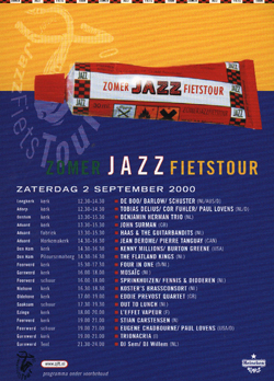 Poster ZomerJazzFietstour 2000